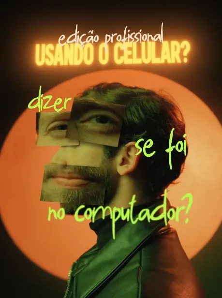 Frame da MidTrack: retrato com contraluz laranja circular
